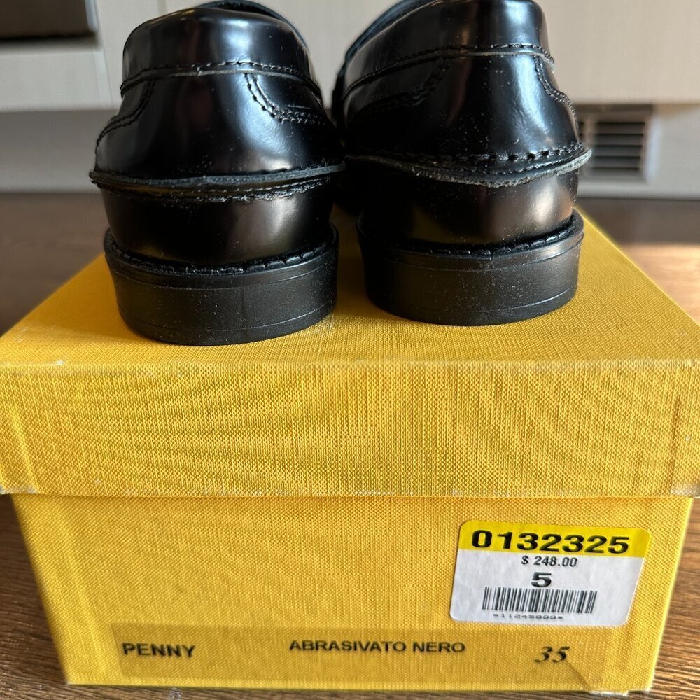 BNIB Mimosa Black Leather Loafers - Size 5 - Picture 11 of 11